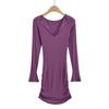 Sexy Spice Girl Knitted Temperament Deep V Breast Dress Women's Spring New Fashion Versatile Folded Hip Wrap Skirt