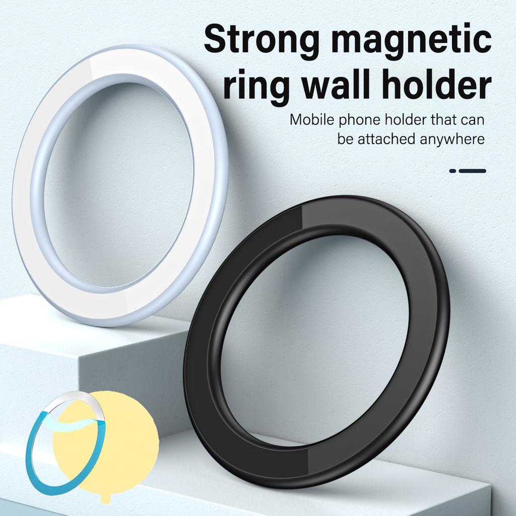 Mobile Phone Strong Magnetic Holder for Magsafe The Wall Ring Magnet Stand with Metal Plate Sticker Bracket for iPhone 17 16 15