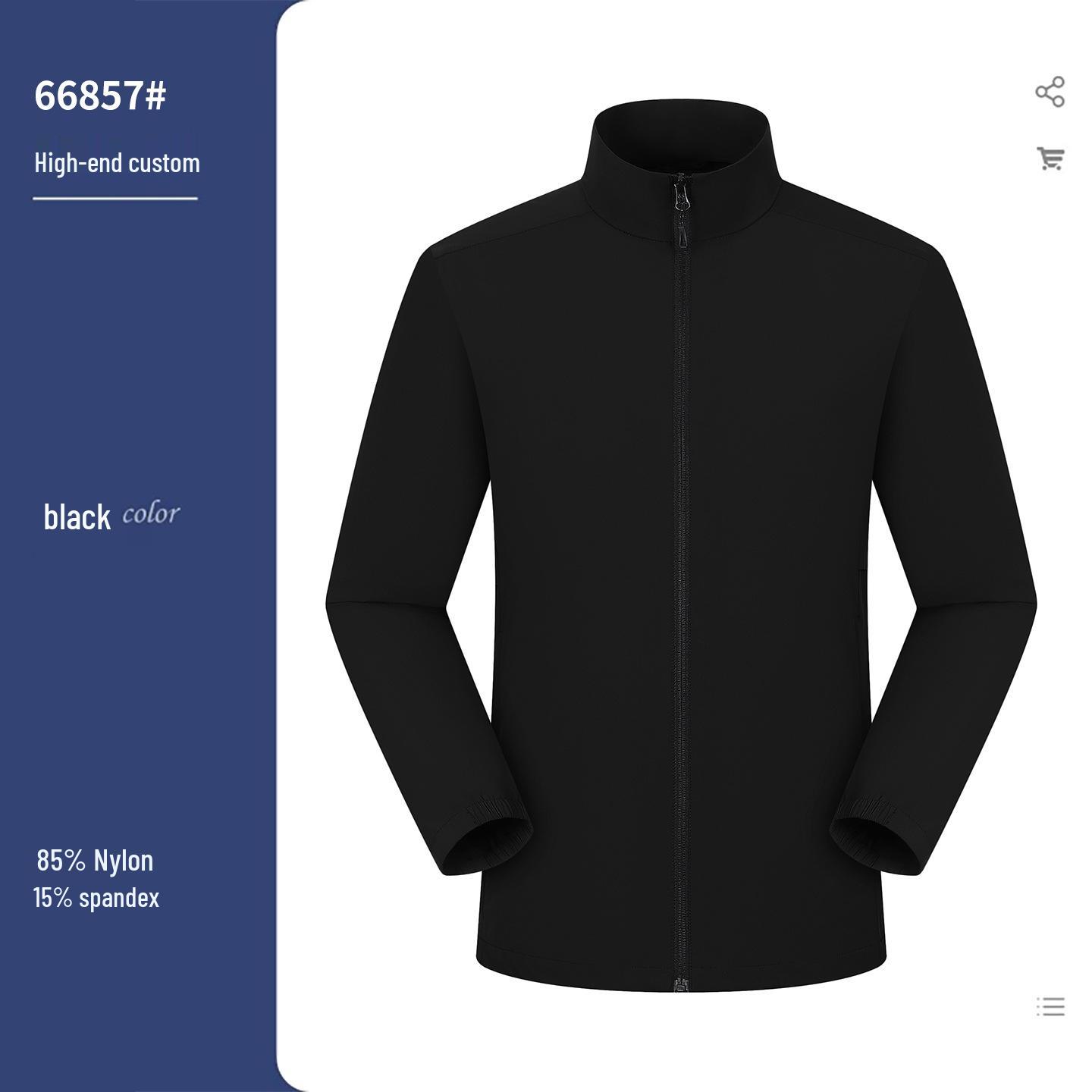 Men s Quick-Dry Stand Collar Jacket - Breathable Sun Protection for Spring/Summer Business Casual Wear S