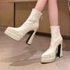 Super High Heels Women Ankle Boots Pointed Toe Fashion Shoes Dress Designer Woman Boots 2026 Winter Sexy Chelsea Botas De Mujer