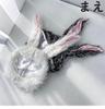 Kasameidou Rabbit Headgear, Gray Rabbit, Long-Haired Cap, Animal Hat, Easy Transformation, Cosplay Prop, Christmas, Halloween, Cute Animal, Plush