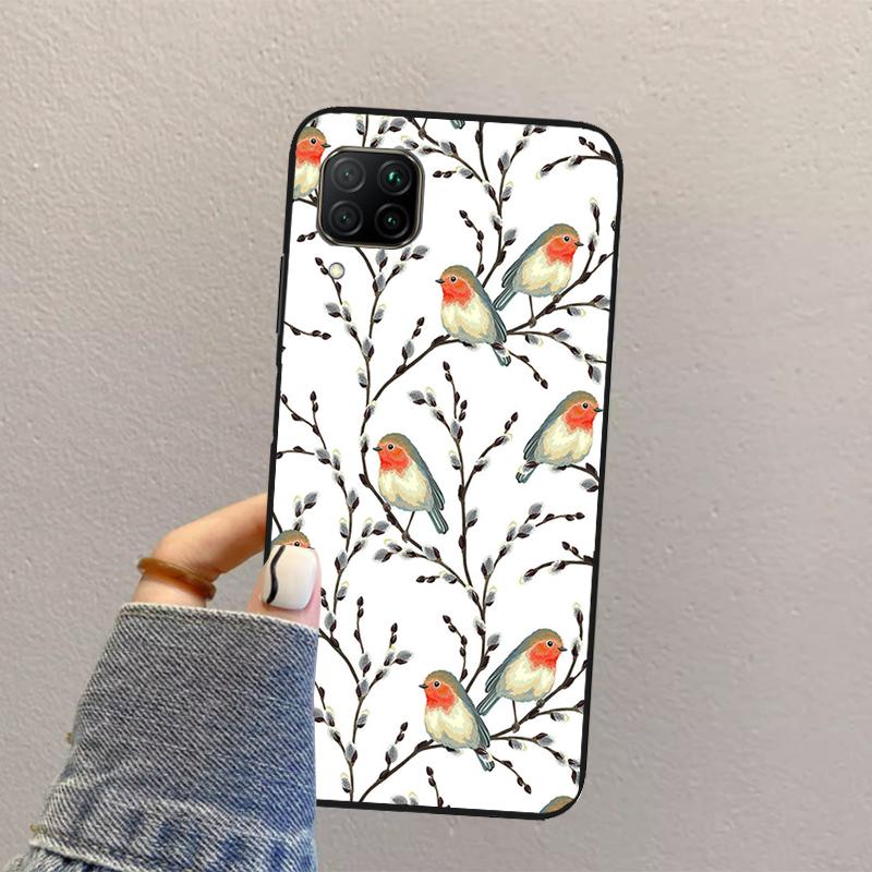 Robins Bird For Huawei Nova Y73 Y72 Y61 Y91 Y70 Y60 Y90 12s 12i 11i 8i 9 10 SE P30 P40 Lite P60 Pro Case