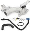 Aluminum Coolant Thermostat Housing Water Outlet & Inlet Hose For Chevrolet Cruze Sonic Trax Buick Encore 1.4L 25193922 55565334