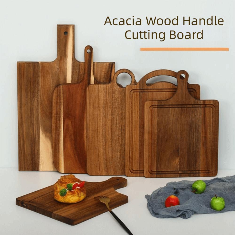 Sap Groove Charcuterie Serving Tray Multi-Purpose Pizza Pan Durable Wood Chopping Board Bread