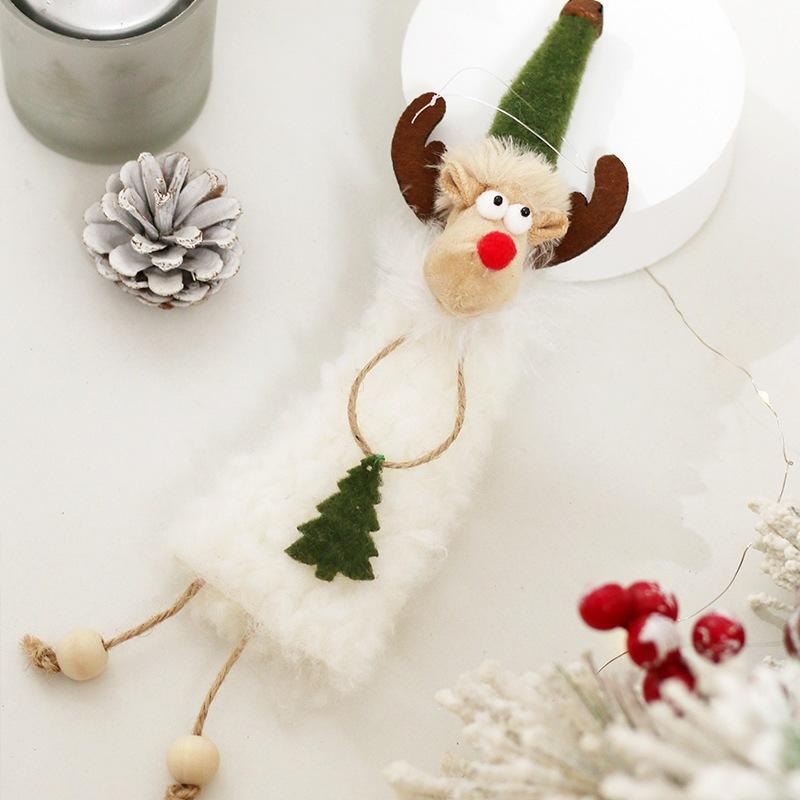 Christmas Decorations: Cute Plush Elk Pendant, Christmas Tree Ornament