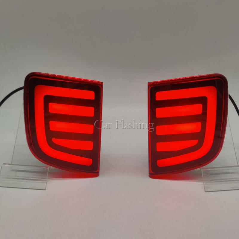 Für Toyota Land Cruiser LC200 2008 - 2015 LED Heckstoßstangen-Reflektor Warnbremslicht Blinker Nebelschlussleuchte Autozubehör 12V