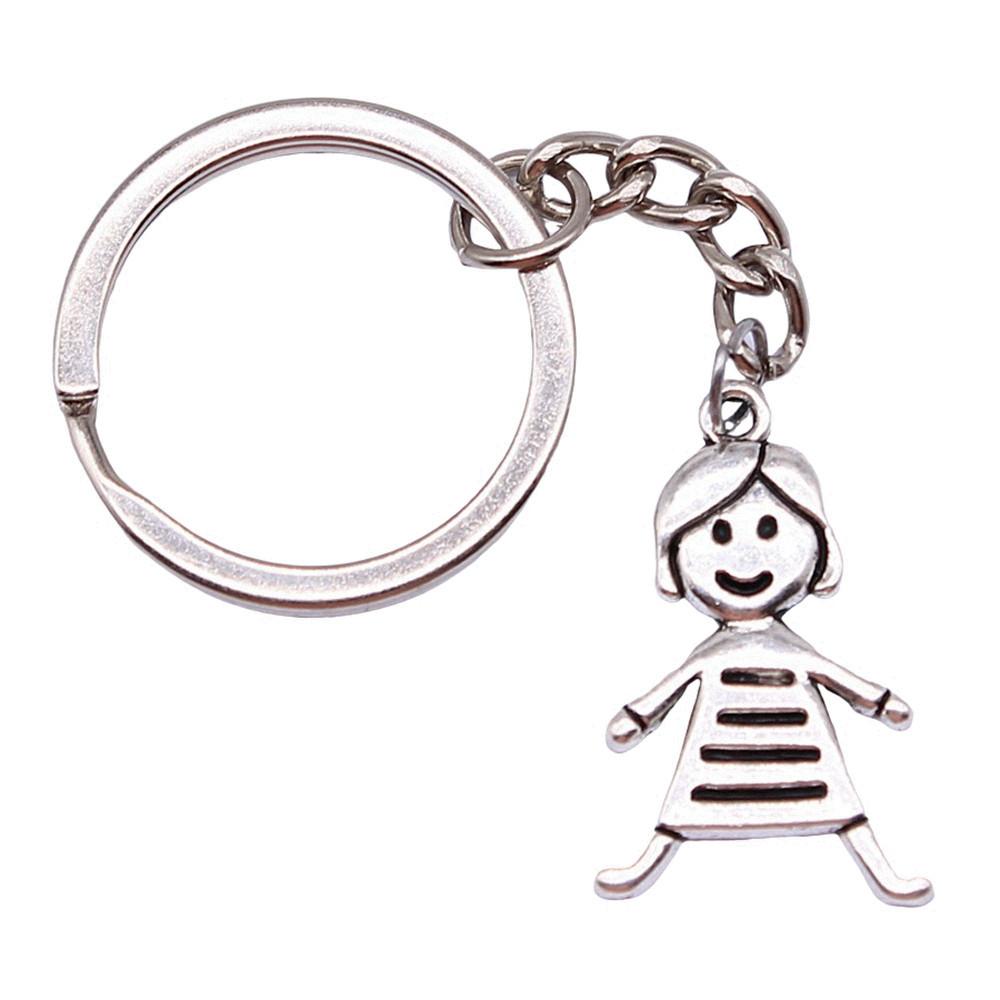 Souvenir Gift Couple Keychain Kiss Charm Lover Key Ring 28mm Ring