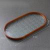Wood Serving Tray Glass Desk Organizer Jewelry Storage Holder Wooden Trays for Eating for Bathroom Household Desk Tea Room Party