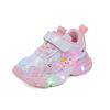 Mädchen Leuchtschuhe Cartoon LED Blinkschuhe Weichsohlige Lässige Sportschuhe für Kinder