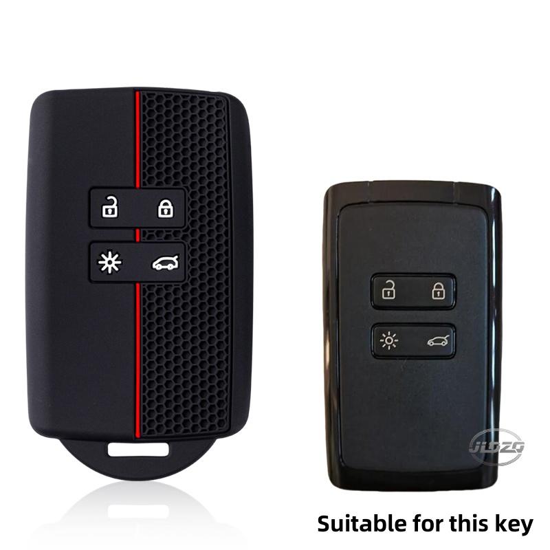 

Silicone Car Key Cover For Renault Captur Koleos Kadjar Arkana Megane Dacia Duster Sandero Stepway Smart Remote Control Fob Case