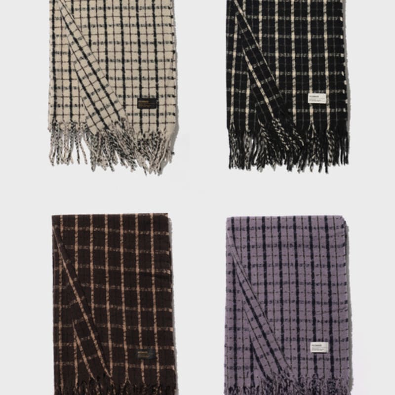 PIECEMAKER GRID CHECK MUFFLER (4COLORS)
