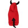 Halloween Dog Clothes Pet Costume for Winter 2Pcs Red Apparel