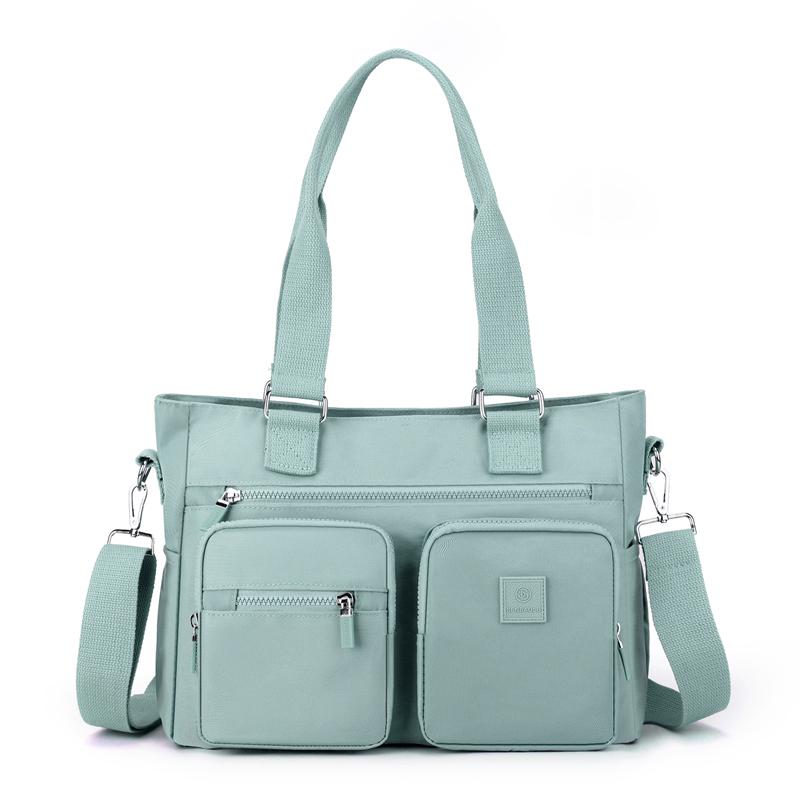 Skulderveske Dame Nylon Crossbody Bag Stor kapasitet Mors veske