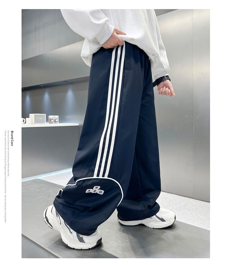 Boys' Wide Leg Pants Spring and Autumn 2025 New Korean Edition Children's Sports Pants Loose Middle and Large Children's Casual Pants