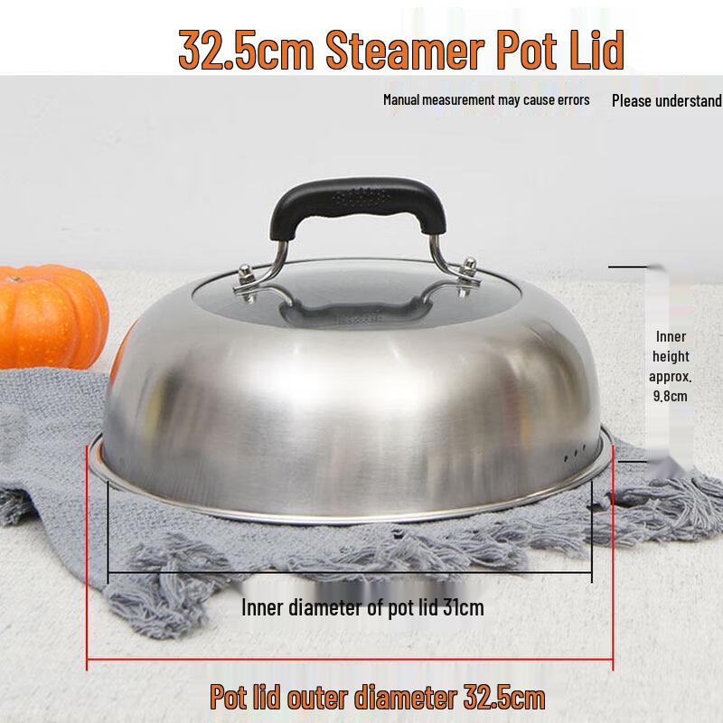 Stainless Steel Transparent High Dome Pot Lid with Bakelite Handle