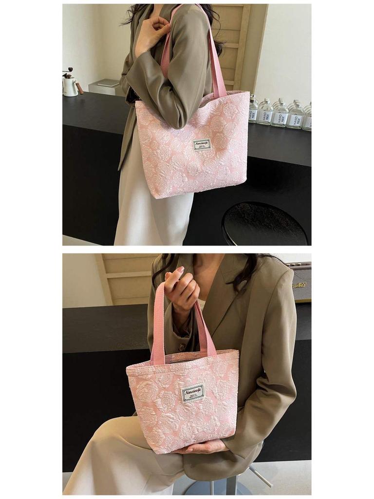 2024 Fashion Korean Canvas Tote Bag for Female College Students