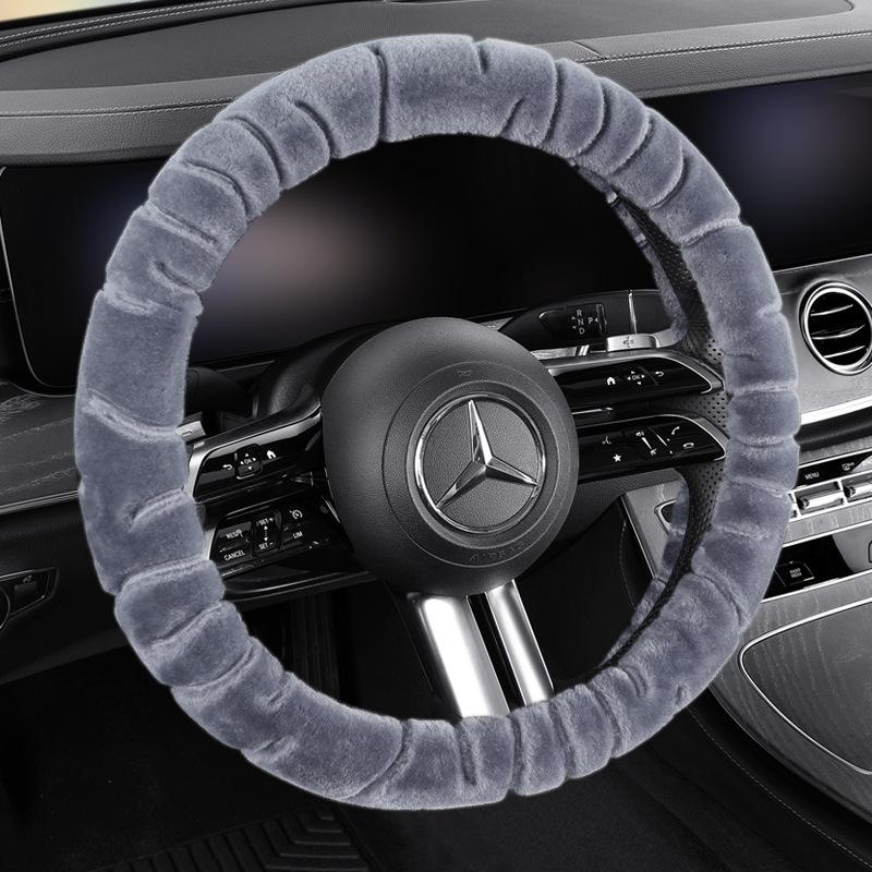 Winter Velvet Steering Wheel Cover - Plush, Warm, Universal Fit