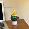 Hand-Knitted Christmas Tree Small Potted Plant - Festive Desktop Decor & Creative Gift