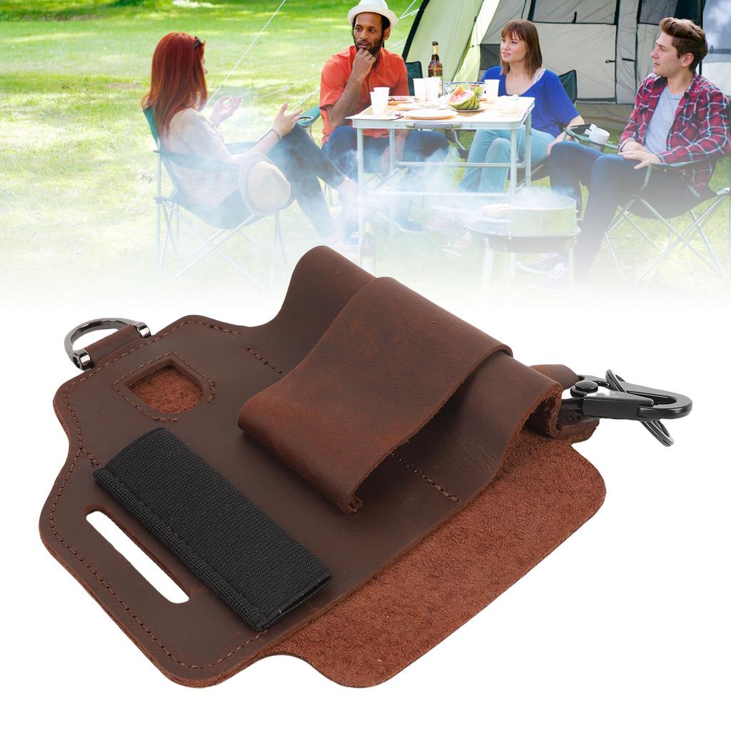 Belt Tool Bag Leather Multifunctional Portable Waist Tool Pouch for Outdoor Adventure Tackling Repair Projects