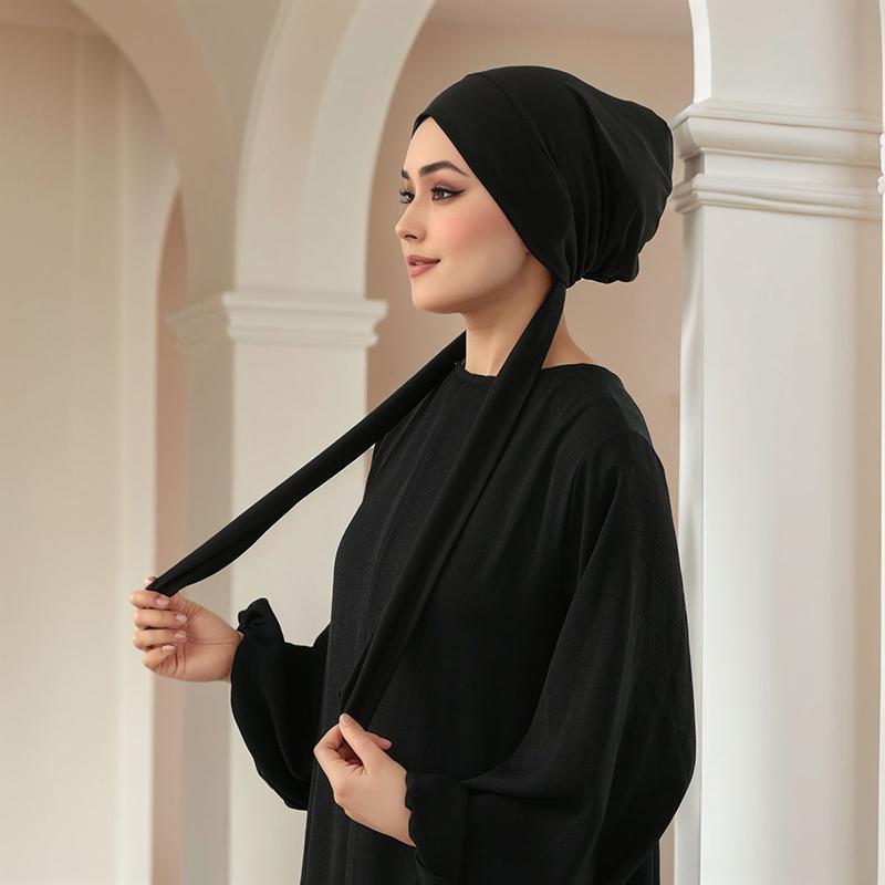 Women Muslim Underscarf Veil Hijab Headscarves Muslim Lady Scarf Ramadan Islamic Turbans Head for Female Hijabs Caps Hat