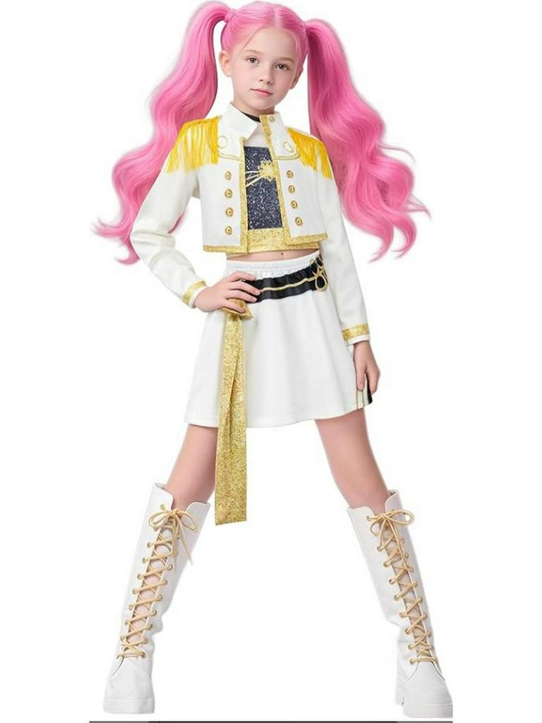 Completo 2025 Cacciatore di Demoni Squadra di Streghe per Ragazze - Set Coordinato Stile Pop Star Stampa 3D