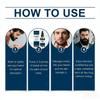 Men's Beard Care Set with Roller—Gently Cleanses and Nourishes with a Lightweight, Non-greasy Formula Suitable for All Skin Types.
