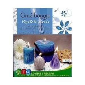 Cire à Bougie Végétale - DTM - 400 gr - Naturelle - Prête à l'emploi - Givrée
