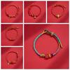 Year of The Horse Zodiac Horse Bracelet Hand-woven Chinese Red Handrope  Spring Festival