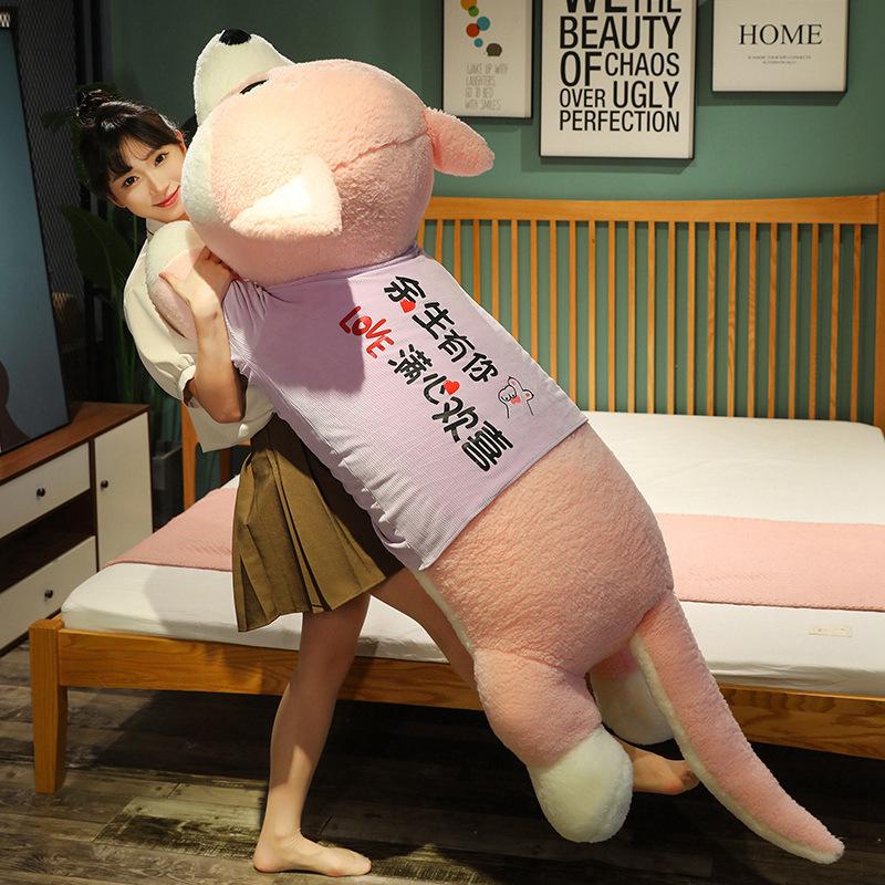 Large Party Husky Plush Doll Boys Bed Big Throw Pillow Girl Sleeping Doll Dog Birthday Gift