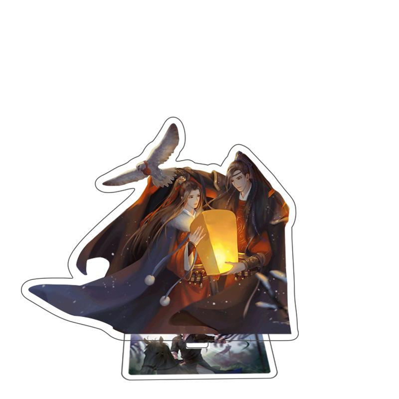 

Игровая аниме-акриловая подставка для персонажей, акриловая подставка для фигурки, окрашенная настольная декорация, украшение, подарочная модель 15 см