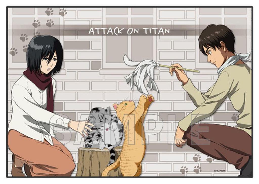 [USED] Attack On Titan Kujimate Blanket Eren Mikasa