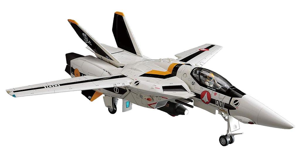 Hasegawa Super Dimension Fortress Macross Series Valkyrie Skull Platoon Scale Plastic Model Kit 65792 VF-1S/A 1/48