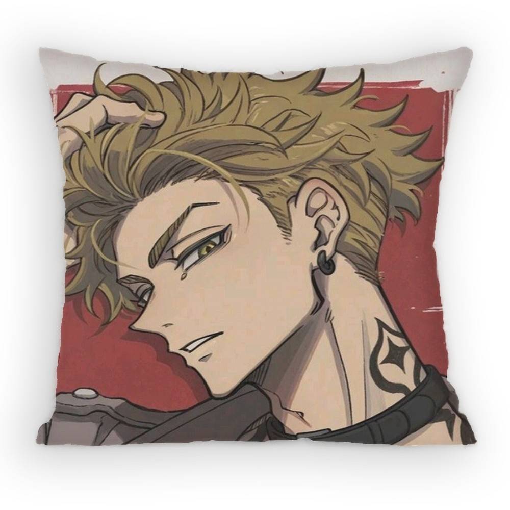 

Enjin GGachiakuta Pillow Case Antidustmite Pillowcase Invisible zipper silky short plush Sofa cushion cover 30x30 cm