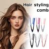 Shaped Straight Hair Comb Plastic Detangle Hair Styling Comb Folding DIY Hair Straightener Salon hair styling tool