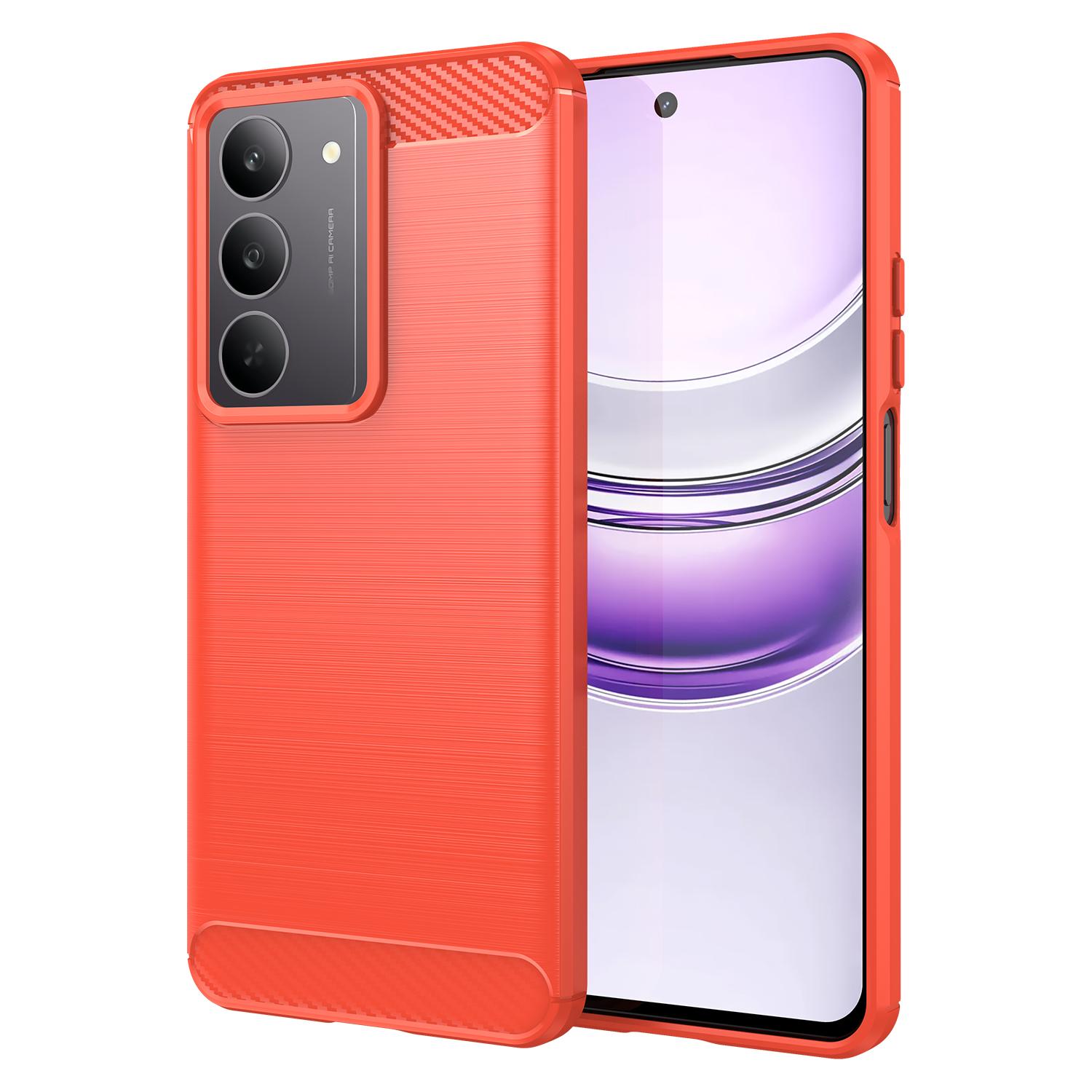 

Для чехла Realme C75 Для Realme C75x C55 C53 C51 C35 C33 C30 C61 C63 C65 C67 C75 Чехол Бампер из углеродного волокна Противоударный силиконовый For Realme C75