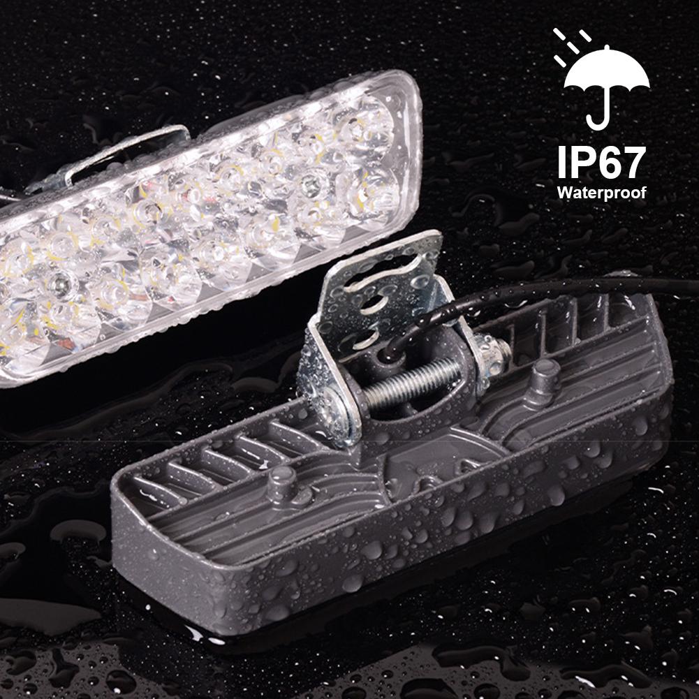 Universal 20W 18LED Motorcycle Ultra Bright Headlight Waterproof Spot Light for E-bike Scooter Modification 12-80V Wide Voltage