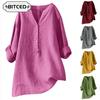 Women's Fashion Casual Solid Color Print Short Sleeve V Neck Blouses & Shirts