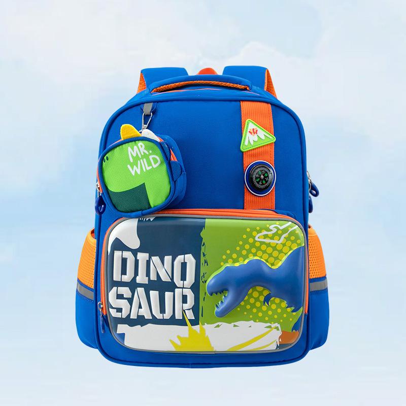 Little Dinosaur Boys and Girls Backpack - Cute Small Horse Large-capacity Student Schoolbag Children's Backpack