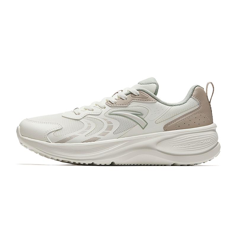 ANTA Women Casual Cushioned Running Shoes Off White Khaki Light Green 922445510-1 37.5