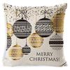 Pillow Cushion Cover Linen Santa Claus Pillow Cover Linen Material