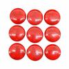 Red Turquoise Cabochon Lot, Round Flat Back Gemstone Cabochons, Jewelry Making Supplies