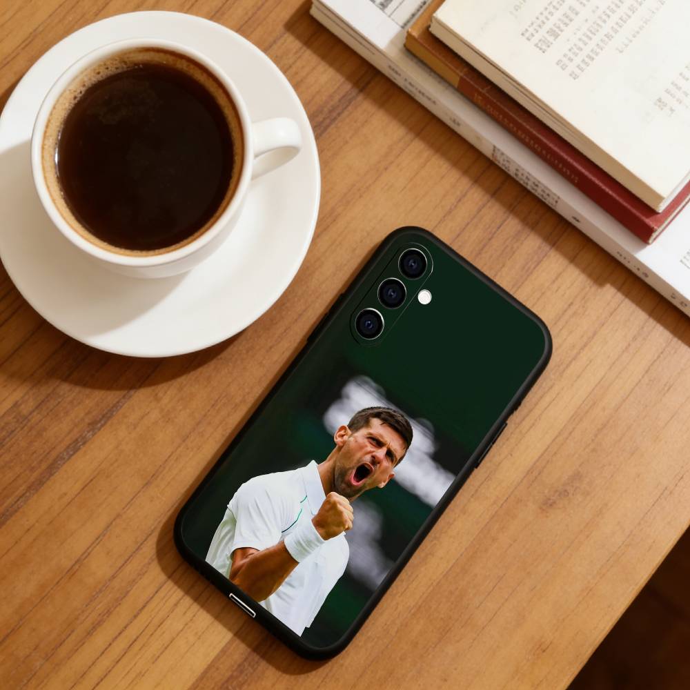 Novak Djokovic Phone Case For Samsung Galaxy A73,A72,A71,A70,A53,A52,A51,Others Soft Black Cover