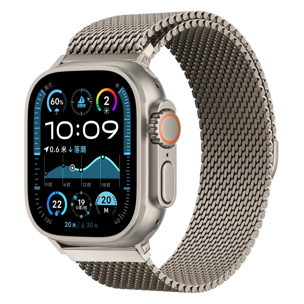 Thick Metal Strap for Apple Watch Band Ultra2 3 49mm 46 45mm 41mm 40mm 44mm Milanese correa Bracelet iWatch series SE 11 10 9 8