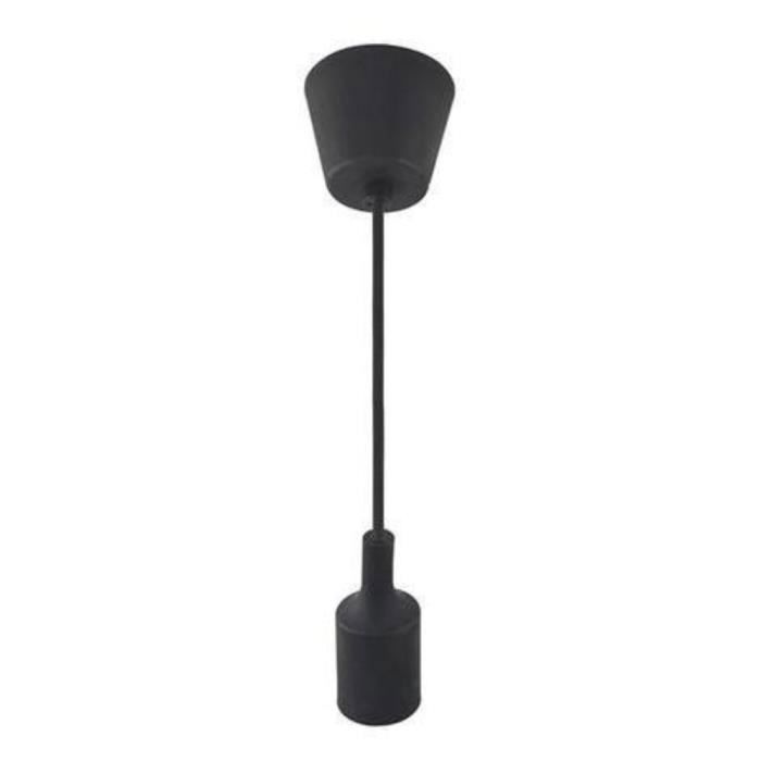 Black Cable Suspension (1m) E27 IP20 Max 60W