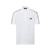 Men's Contrasting Color Embroidered Logo Short Sleeve Polo Shirt