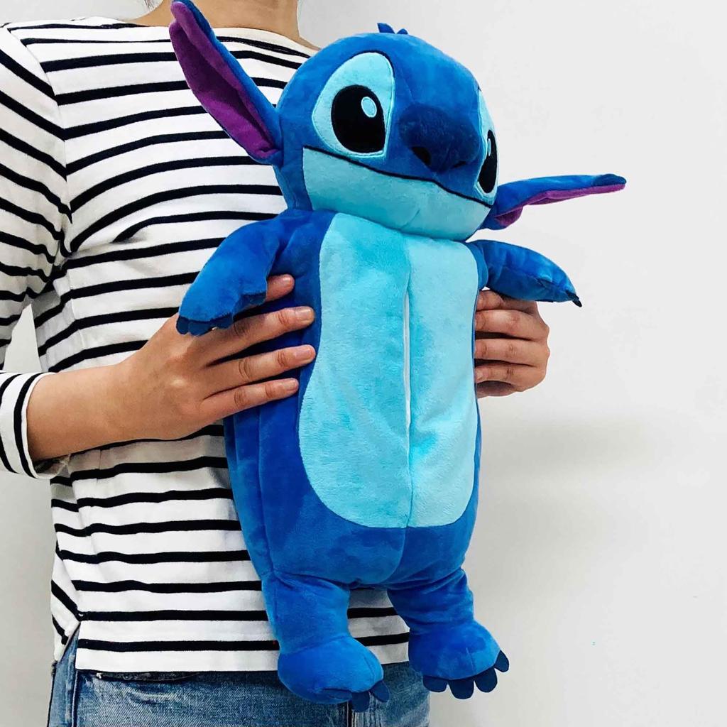 MORIPiLO Disney Závěsný box na kapesníky Box na kapesníky Měkký a roztomilý Plyšový papírový box do auta Disney Morishita Polštář (Kryt Stitch na zeď) Cca. 40cm, Hladký,