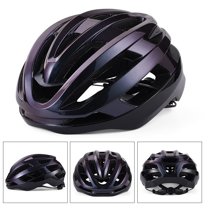 Unisex Cycling Helmet Mountain Road Bikes Integrated Spine Design Full Molded EPSPC Shell With Rear LED Light