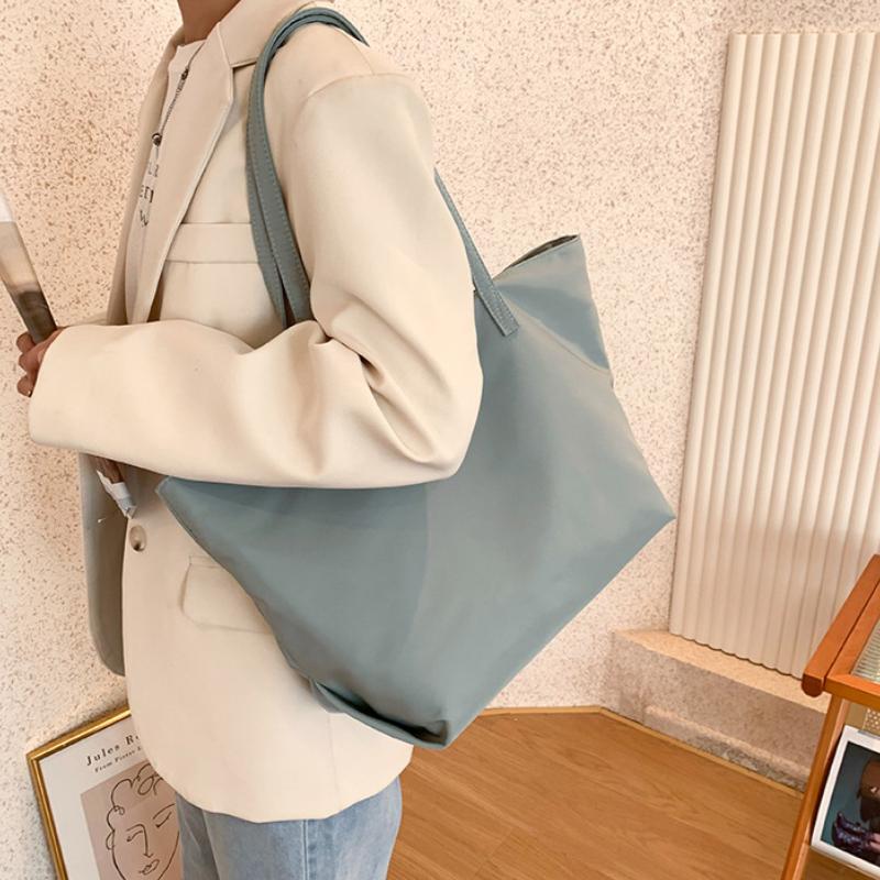 Tote Bag Commuter Bag Casual Canvas Bag Waterproof Nylon Large Bag Women's Large-capacity Shoulder Bag