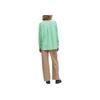UNIQLO Striped Single-Breasted Long Sleeve Shirt Women shirts Green 458261-54