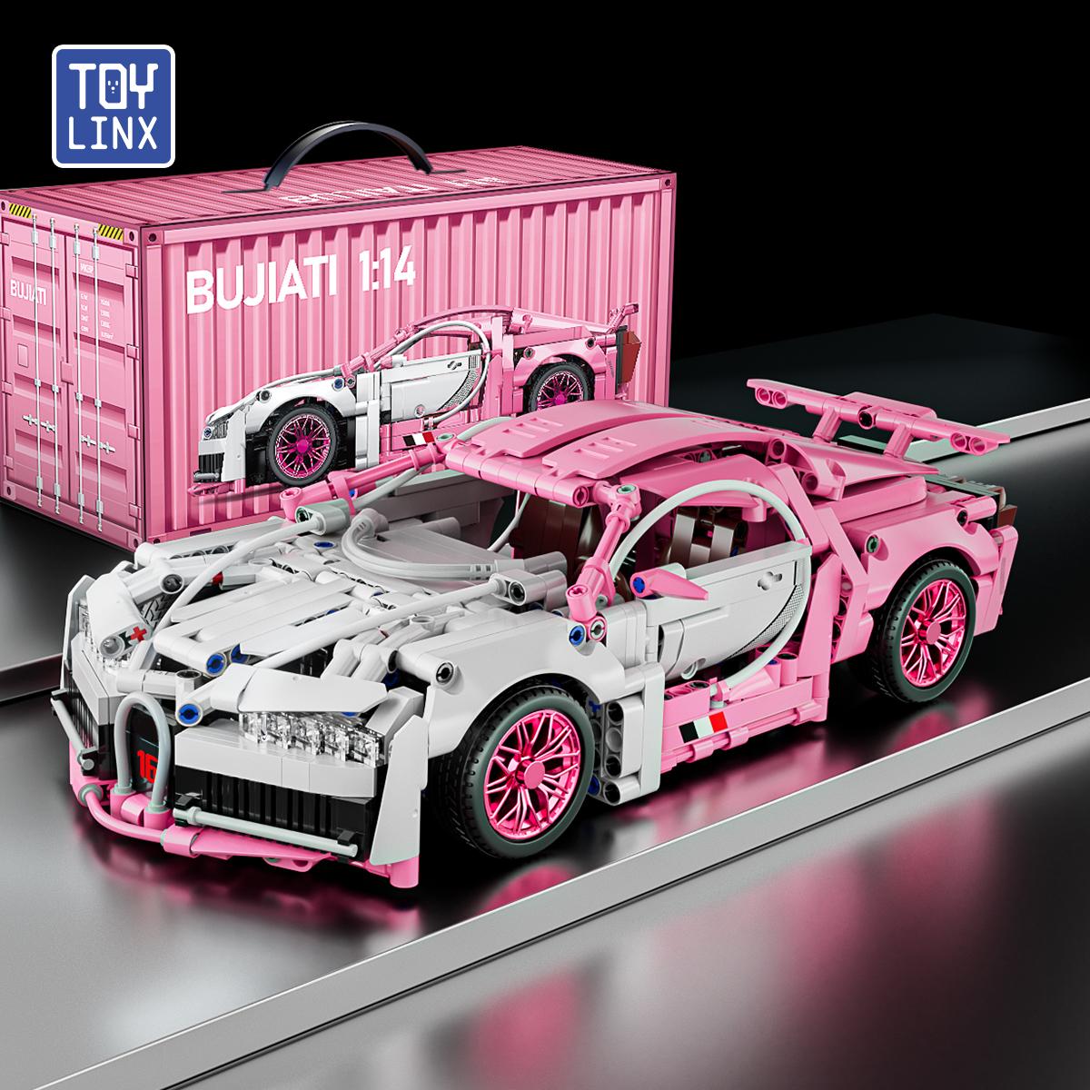 

TOYLINX 1280 шт. Технічні будівельні блоки Цеглинки Автомобіль Moc Набори з цегли Пластикова модель Набір Цеглинки Іграшки для дорослих Подарунок на День святого Валентина